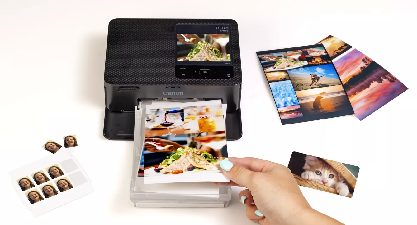 Canon SELPHY CP1500 Photo Printer Dye-sublimation 300 x 300 DPI Maximum print (10x15 cm ) Wi-Fi Canon SELPHY CP1500 Photo Printer Dye-sublimation 300 x 300 DPI Maximum print (10x15 cm ) Wi-Fi